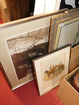 Lot 1085 - Assorted pictures and prints to include...