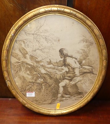 Lot 1112 - S. Rosa (late 18th century) - Lone man in the...