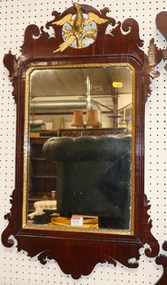 Lot 1176 - A 19th century mahogany fret-cut rectangular...