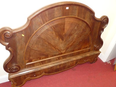 Lot 1226 - A Victorian mahogany and flame mahogany double...