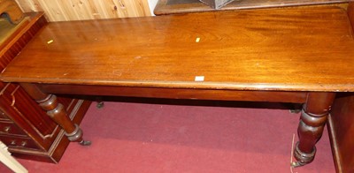 Lot 1269 - A Victorian mahogany round cornered side table,...