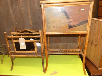 Lot 1274 - An early 20th century Japanese bamboo and...