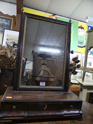 Lot 1285 - A 19th century mahogany swing dressing mirror,...