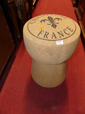 Lot 1287 - A novelty contemporary fibre glass stool in...
