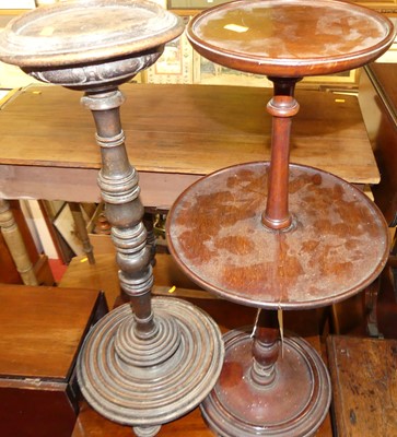 Lot 1299 - An early 20th century turned mahogany...