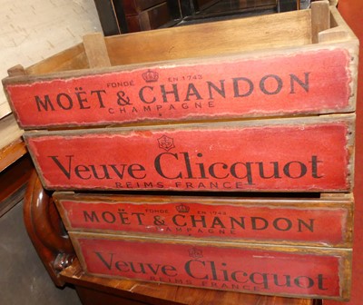Lot 1319 - A pair of contemporary stained and slatted...