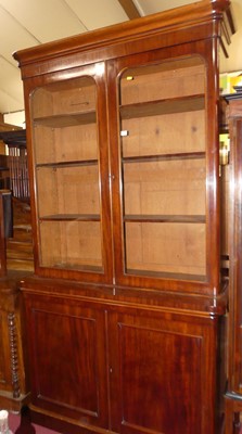 Lot 1344 - A mid-Victorian mahogany round cornered...