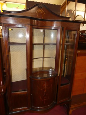 Lot 1345 - An Edwardian mahogany and satinwood inlaid...