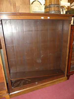 Lot 1348 - An Edwardian walnut freestanding open...