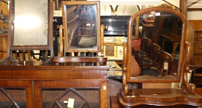 Lot 1350 - A Victorian mahogany and flame mahogany swing...