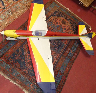 Lot 1361 - A motorised model aeroplane, wingspan approx...