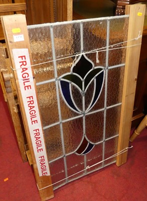 Lot 1370 - A lead glazed and further coloured glass...