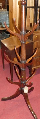 Lot 1372 - A 19th century mahogany 'tree' hallstand, of...