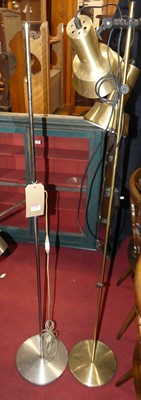 Lot 1398 - A 1960s Danish brushed aluminium twin standard...
