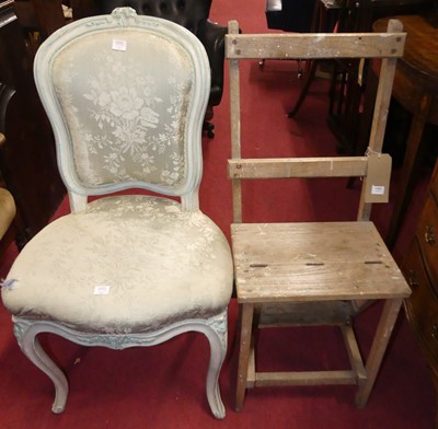 Lot 1441 - A rustic limed oak set of metamorphic library...