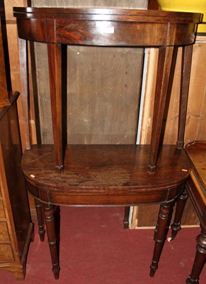 Lot 1473 - An early 19th century mahogany demi-lune...