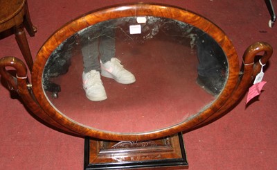 Lot 1477 - A 19th century Biedermeier flame mahogany and...