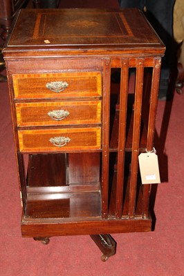 Lot 1478 - An Edwardian mahogany and satinwood inlaid...