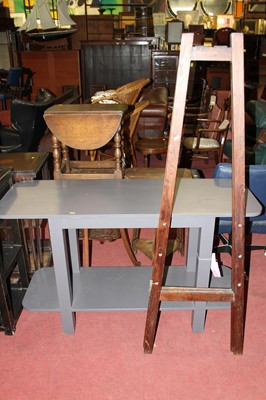 Lot 1486 - A contemporary grey painted round cornered two-...