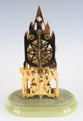 Lot 2365 - Elliott of London - a brass skeleton clock, of...