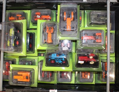 Lot 1504 - One tray of Hachette part works model tractors,...