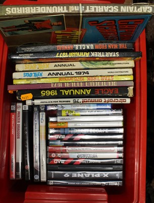 Lot 1544 - One tray of children's annuals and computer...