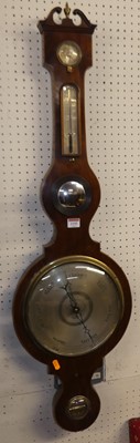 Lot 1155 - An early 19th century mahogany four dial wheel...