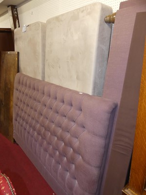 Lot 1158 - A contemporary super king size bedstead,...