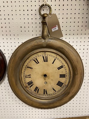 Lot 1168 - A painted trade sign of a pocket watch with...