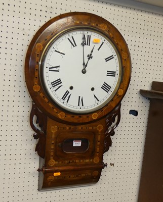 Lot 1162 - A Victorian walnut and inlaid drop trunk wall...