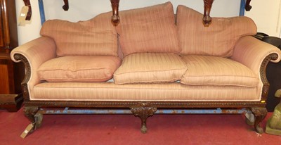 Lot 1187 - An early 20th century mahogany framed and...