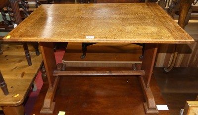 Lot 1219 - An early 20th century oak low occasional table,...