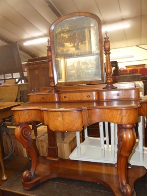 Lot 1226 - A mid-Victorian mahogany Duchesse dressing...