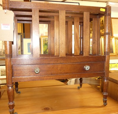 Lot 1242 - A 19th century mahogany three division single...
