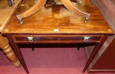 Lot 1258 - A circa 1900 mahogany and satinwood inlaid...