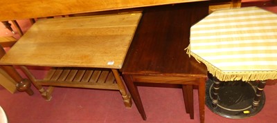 Lot 1288 - Occasional furniture to include; a hardwood...