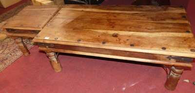 Lot 1291 - An Eastern hardwood and metal bound...