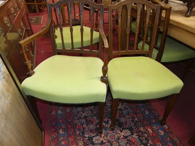 Lot 1277 - A set of ten early 20th century Sheraton style...
