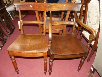Lot 1330 - A set of three Victorian mahogany barback...