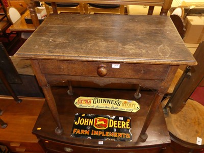 Lot 1365 - An 18th century provincial joined oak plank...