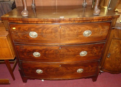 Lot 1368 - A mid-19th century mahogany and crossbanded...