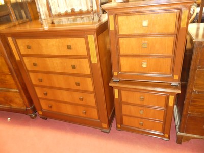 Lot 1384 - Contemporary cherrywood bedroom furniture, to...