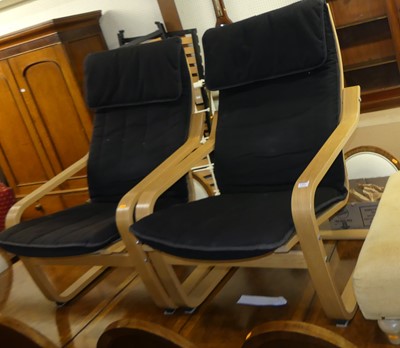 Lot 1392 - A pair of contemporary formed laminate...