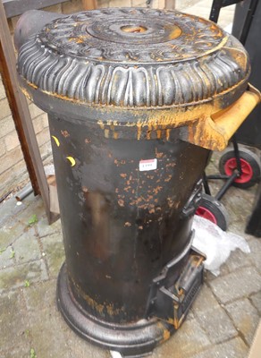 Lot 1399 - A cast iron freestanding stove by G Portway &...