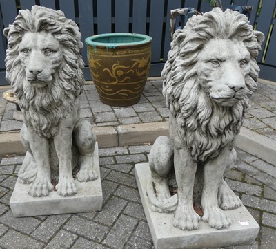Lot 1410 - An impressive pair of contemporary...