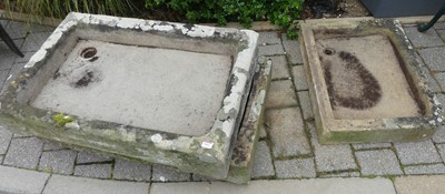 Lot 1416 - A collection of three reconstituted stone...