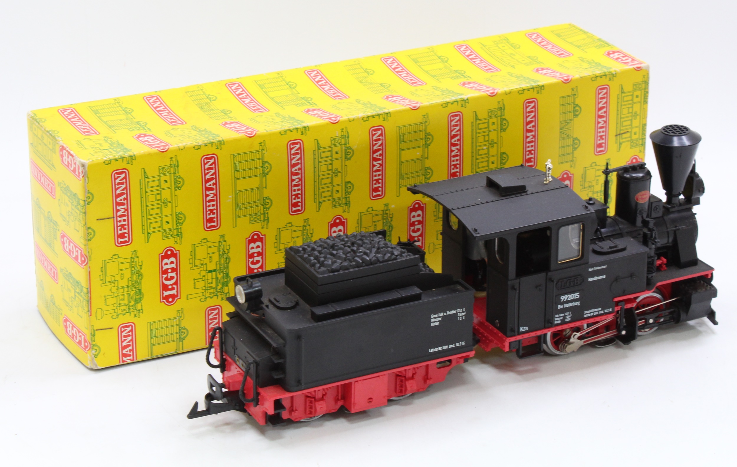Lot 266 - LGB 2015 G scale 45mm 0-4-0 German tender