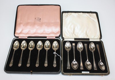 Lot 310 - A set of six Elizabeth II silver teaspoons,...