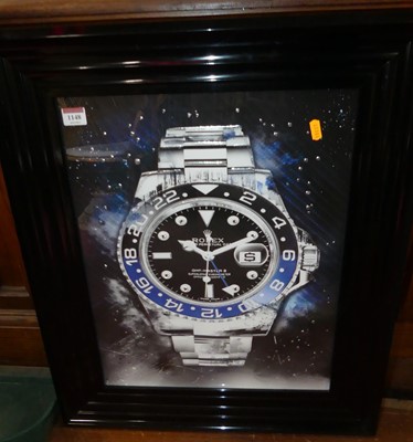 Lot 1148 - A contemporary colour print depicting a Rolex...