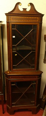 Lot 1160 - An Edwardian mahogany and satinwood inlaid...